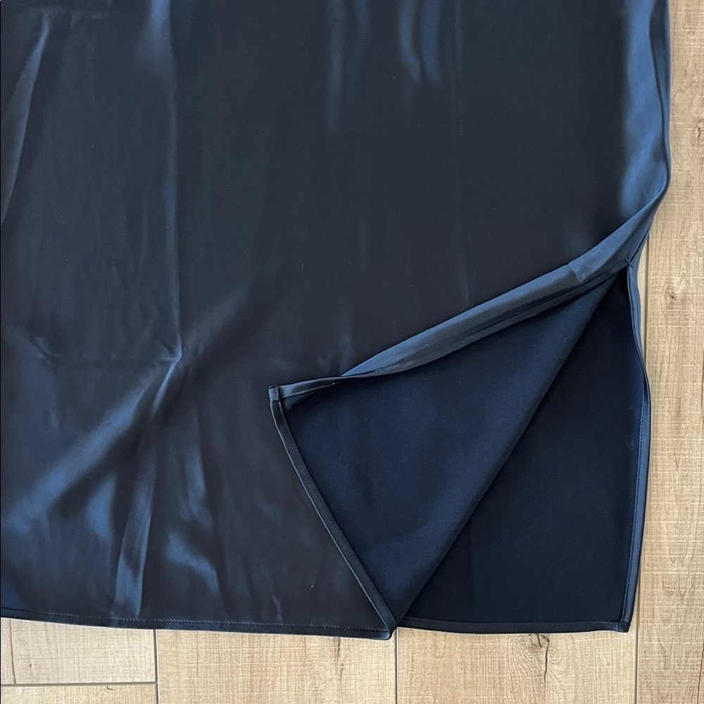 Old Navy Black Satin Midi Skirt - Picture 3 of 4